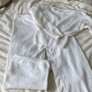 SHEIN White Cozy Knit Set